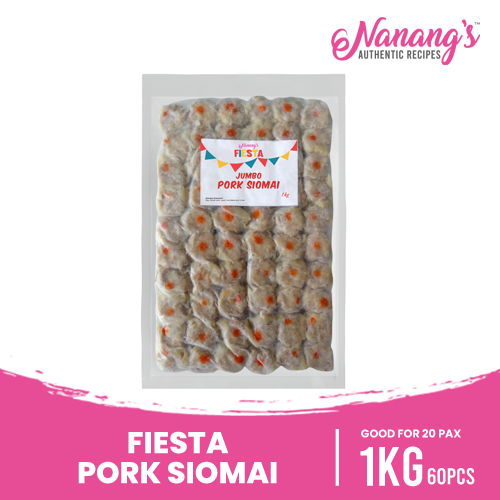 Nanang's Fiesta Pork Siomai 1Kg Pack 60 Pcs.