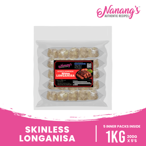 Nanang's Authentic Capampangan Skinless Longanisa 1kg (200g X5 packs)
