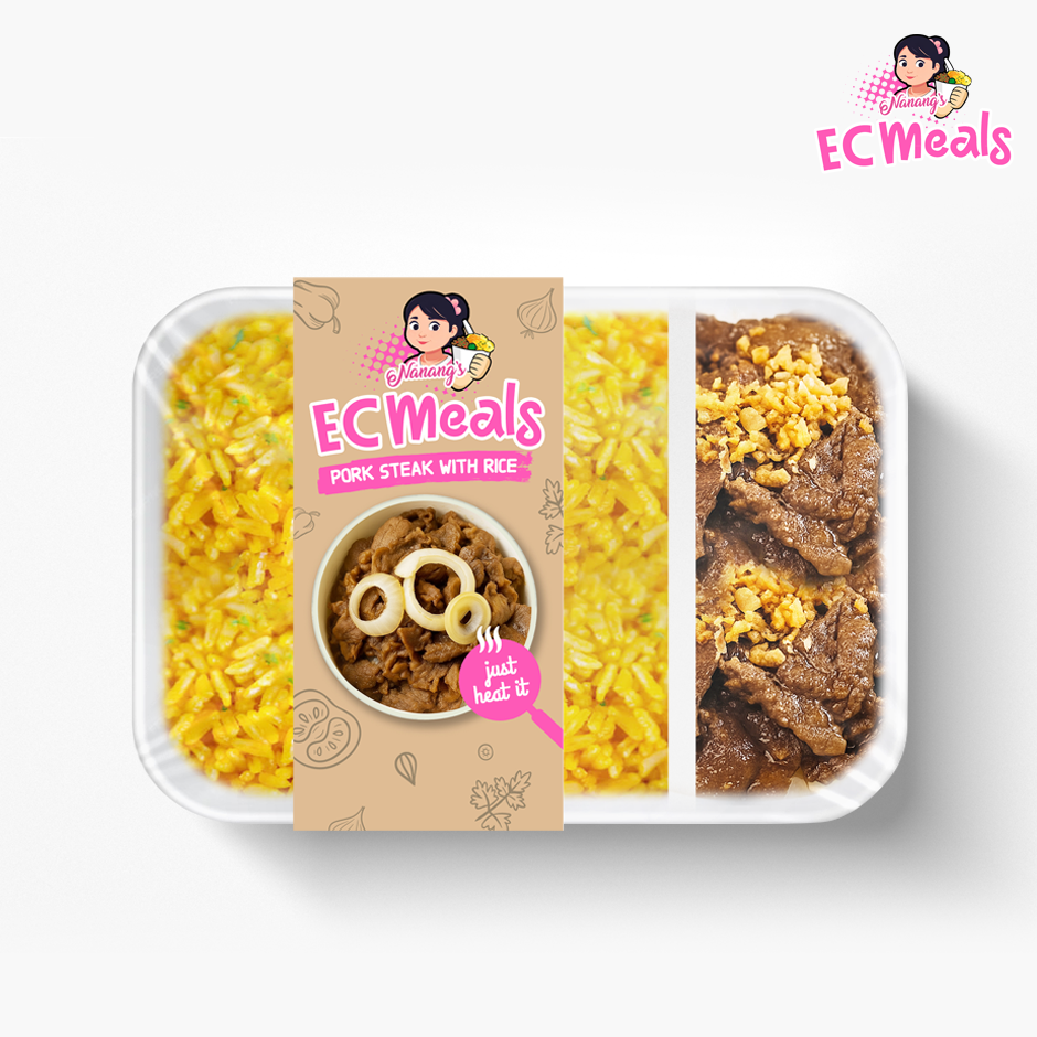 EC Meals Pork Steak 125g + Rice